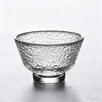 Ice Block Glass Tea Set With Tea Washer