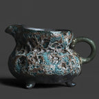 Bronze Glaze Fairness Cup – Wormhole Texture, Three Feet, 200ml