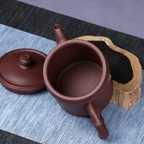 Yixing Purple Clay Plum Bamboo Tea Cup