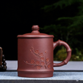 Yixing Purple Clay Plum Bamboo Tea Cup