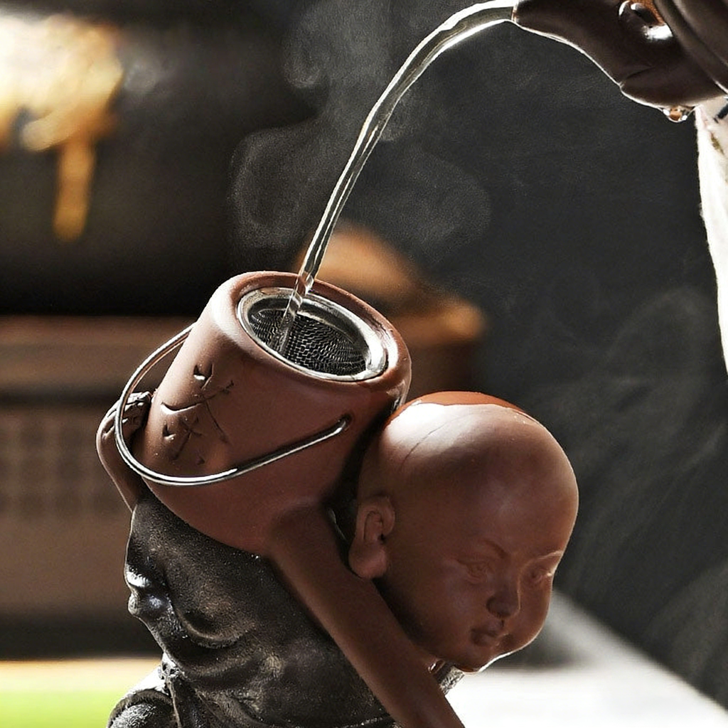 Little Monk Tea Strainer With Glass Fair Cup