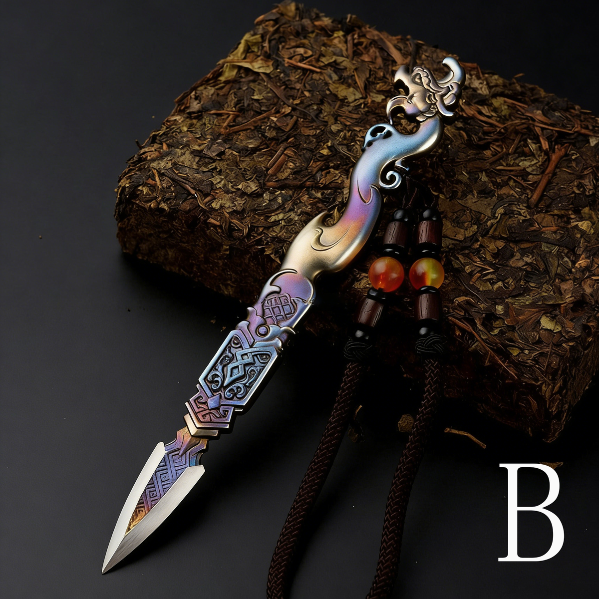 Handmade Mythical Wild Animal Tea Knife