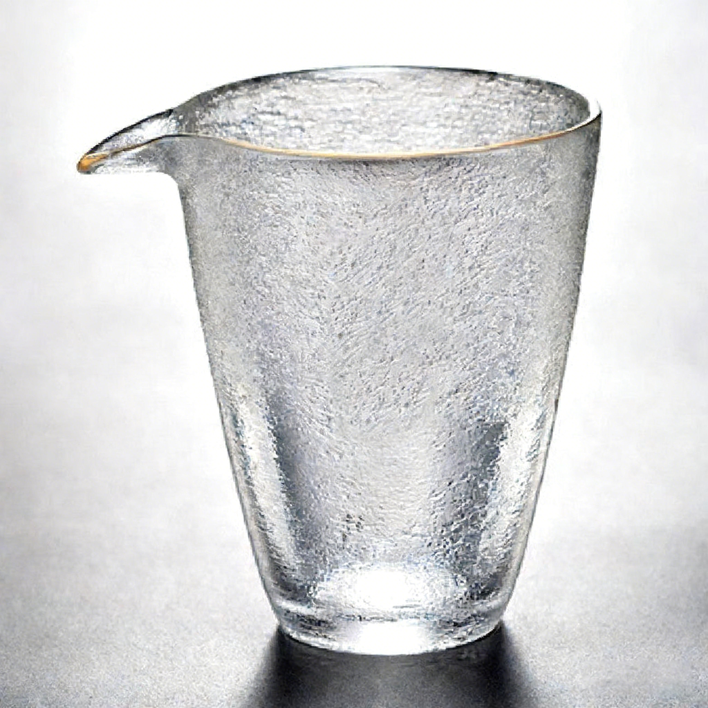 Japanese Glass Fair Cup With Golden Rim