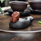 宜兴紫砂牛童茶宠
