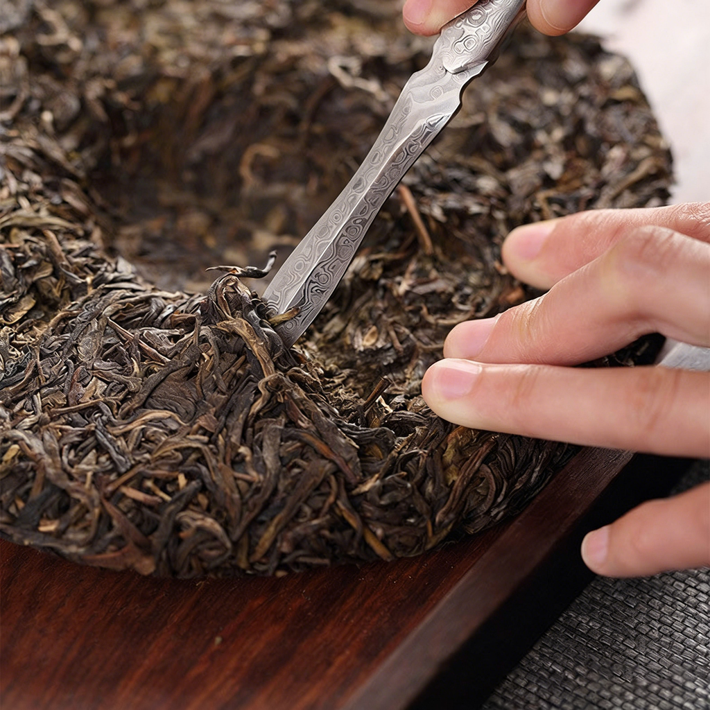 Puerh Tea Knife With Leather Case