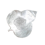 Leaf Tin Tea Strainer With Holder