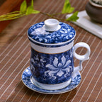 青花瓷中式茶杯