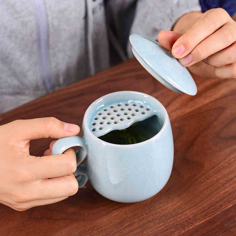 冰裂五窑中式茶杯