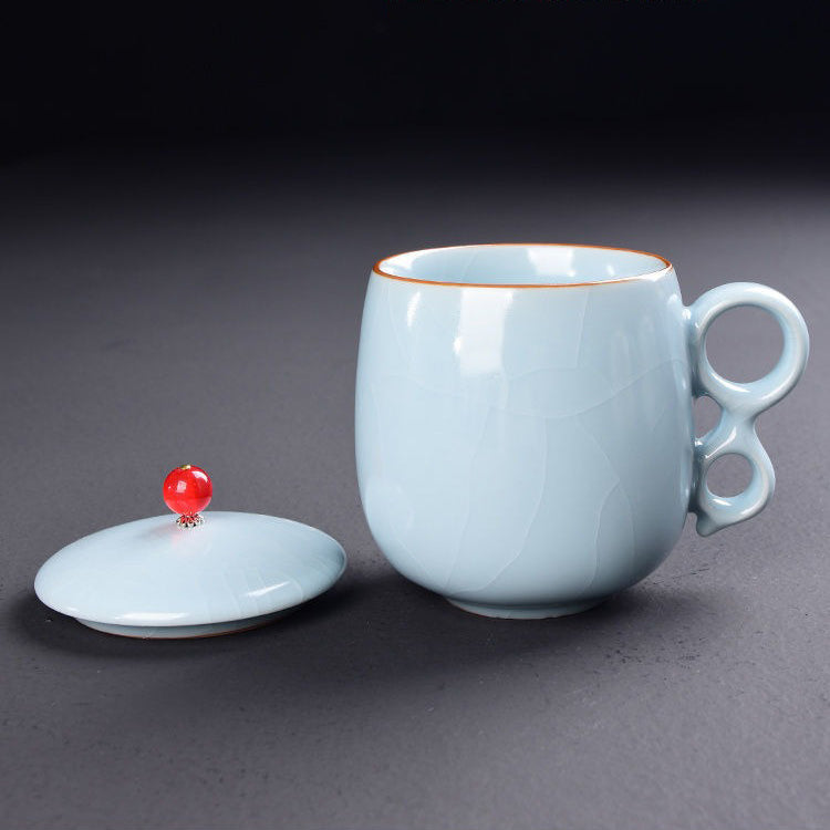 冰裂五窑中式茶杯