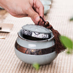 Lotus Shaped Ge Kiln Tea Caddy