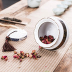 Lotus Shaped Ge Kiln Tea Caddy