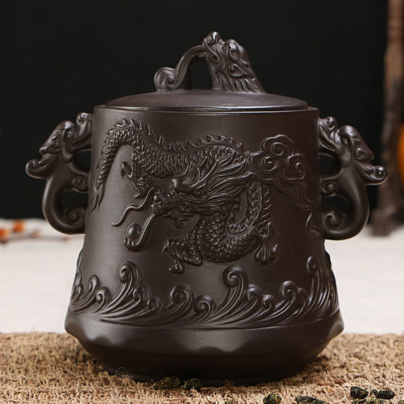 Empaistic Dragon Clay Tea Caddy
