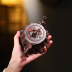 Yixing Purple Clay Plum Tree Stump Teapot