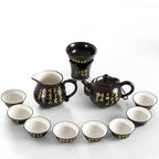 Tang Peom Tea Set With Maitreya Buddha Tea Tray