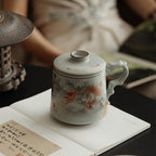 Chinese Ruyao Dragon Tea Cup With Infuser