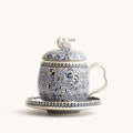 Chinese Taotie Sterling Silver Tea Cup
