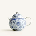 Chinese Silver-Gilt Blue And White Porcelain Teapot