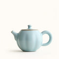 Chinese Sky Blue Ruyao Pumpkin Teapot
