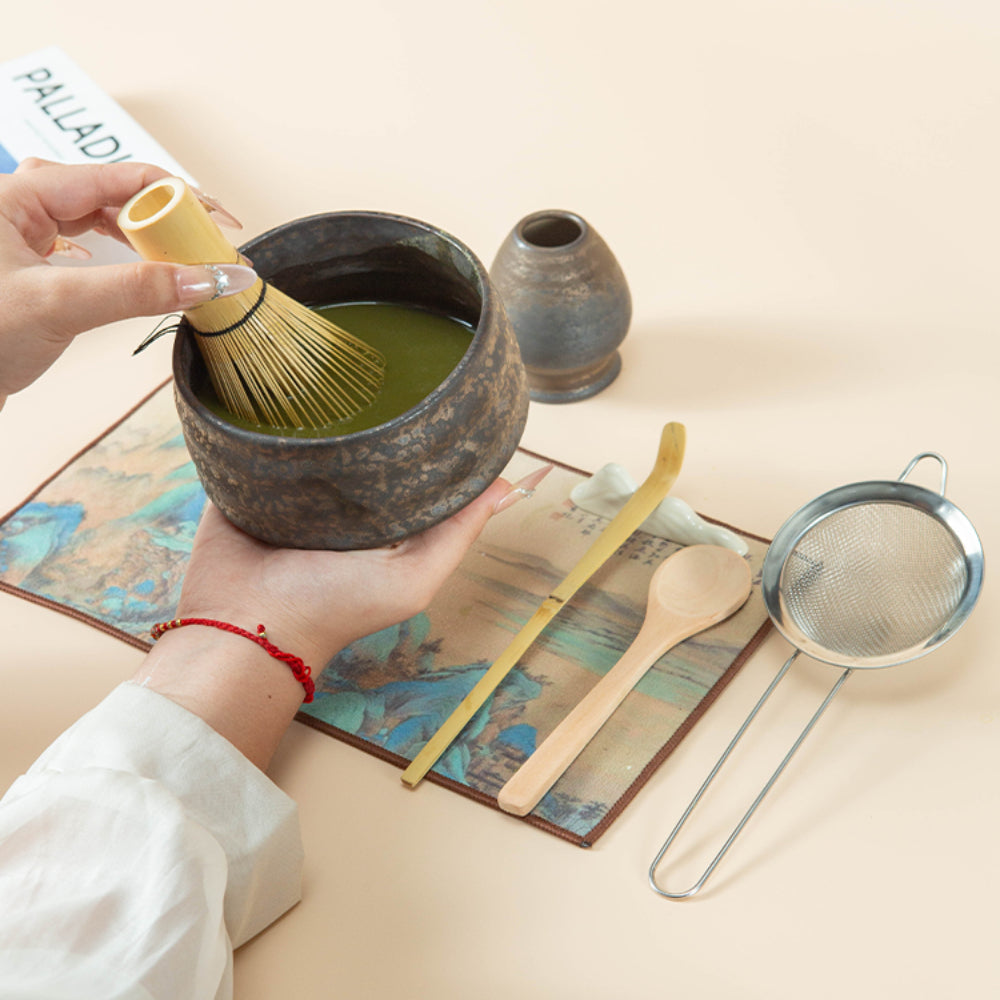 Japanese Kiln Glaze Matcha Tea Set