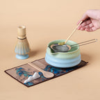 Japanese Gradient Green & Blue Matcha Tea Set