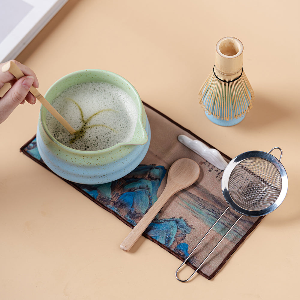 Japanese Gradient Green & Blue Matcha Tea Set