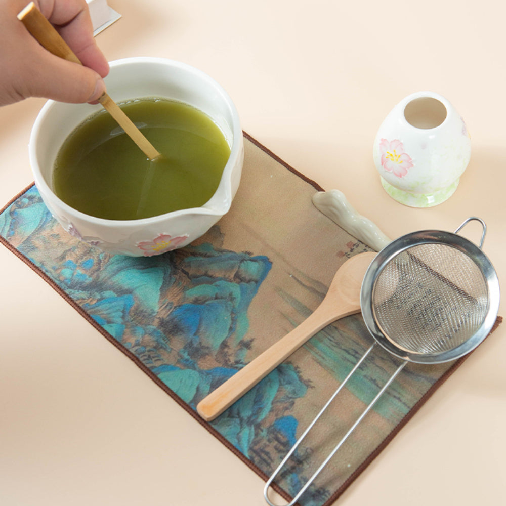 Japanese Butterfly And Flower Matcha Tea Set