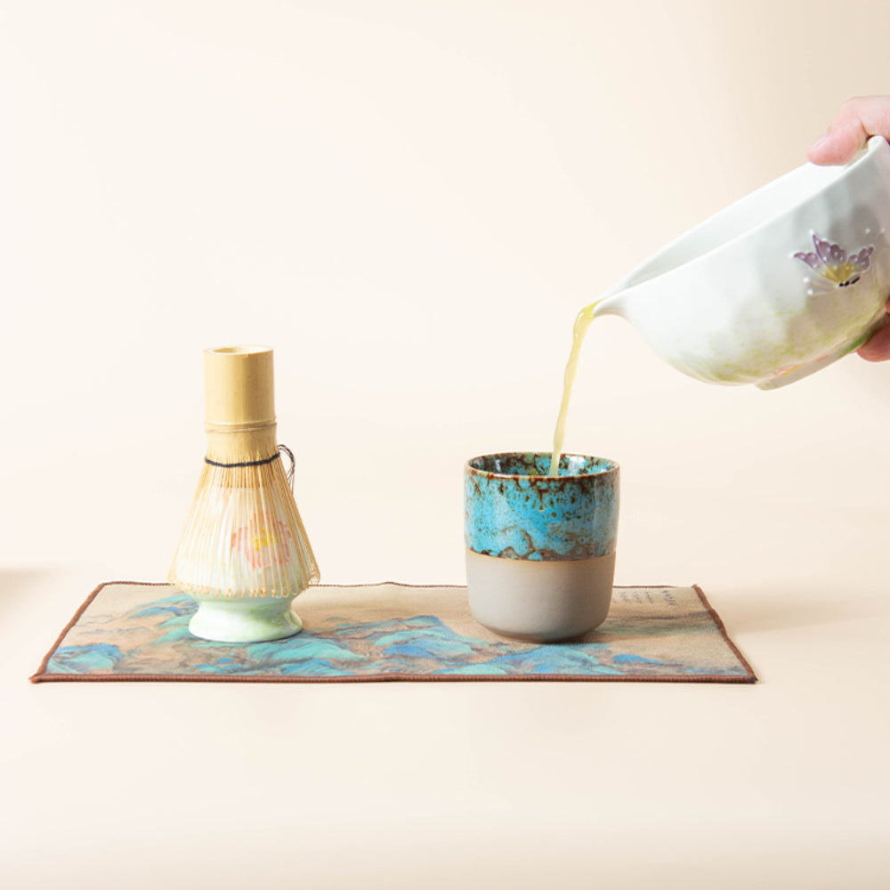 Japanese Butterfly And Flower Matcha Tea Set