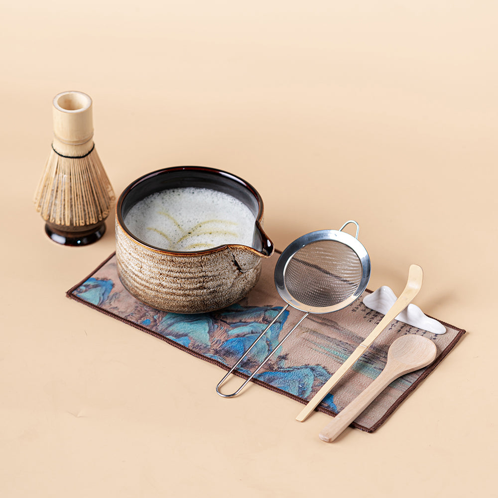 Japanese Kiln Changed Matcha Green Tea Set