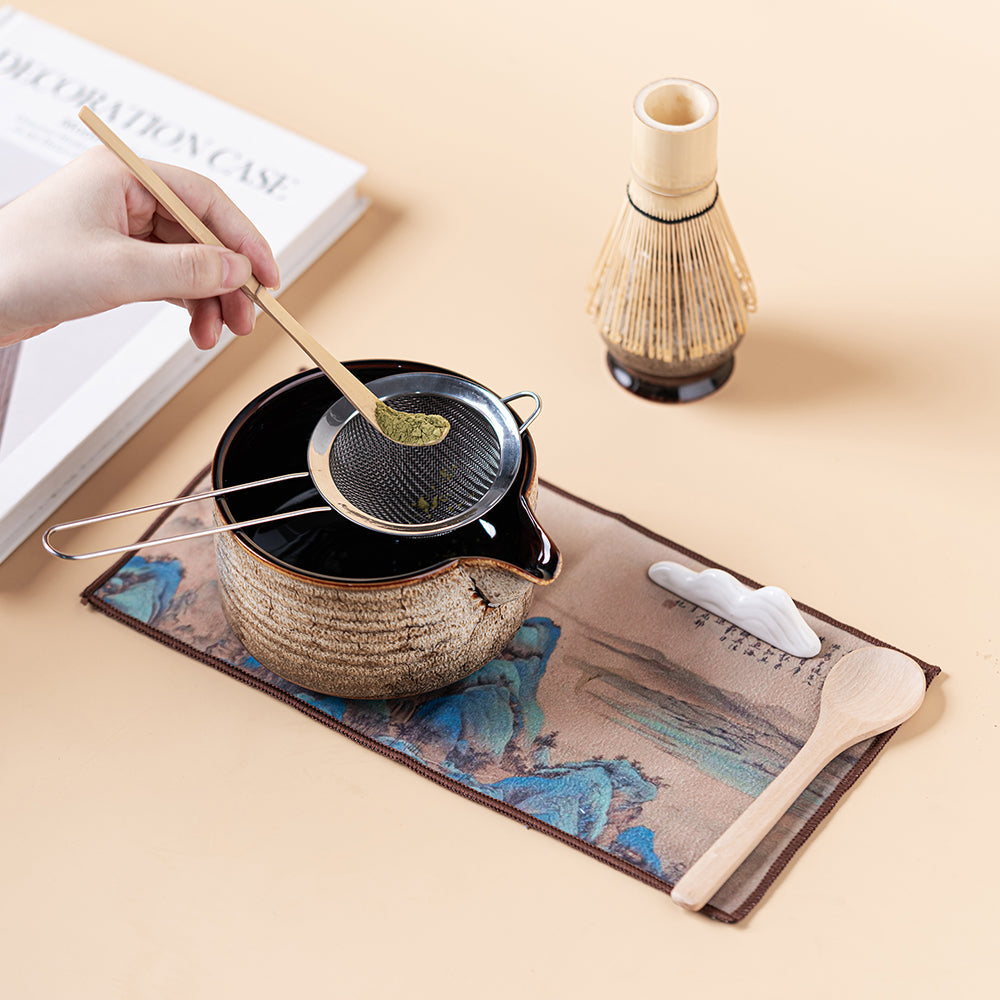 Japanese Kiln Changed Matcha Green Tea Set