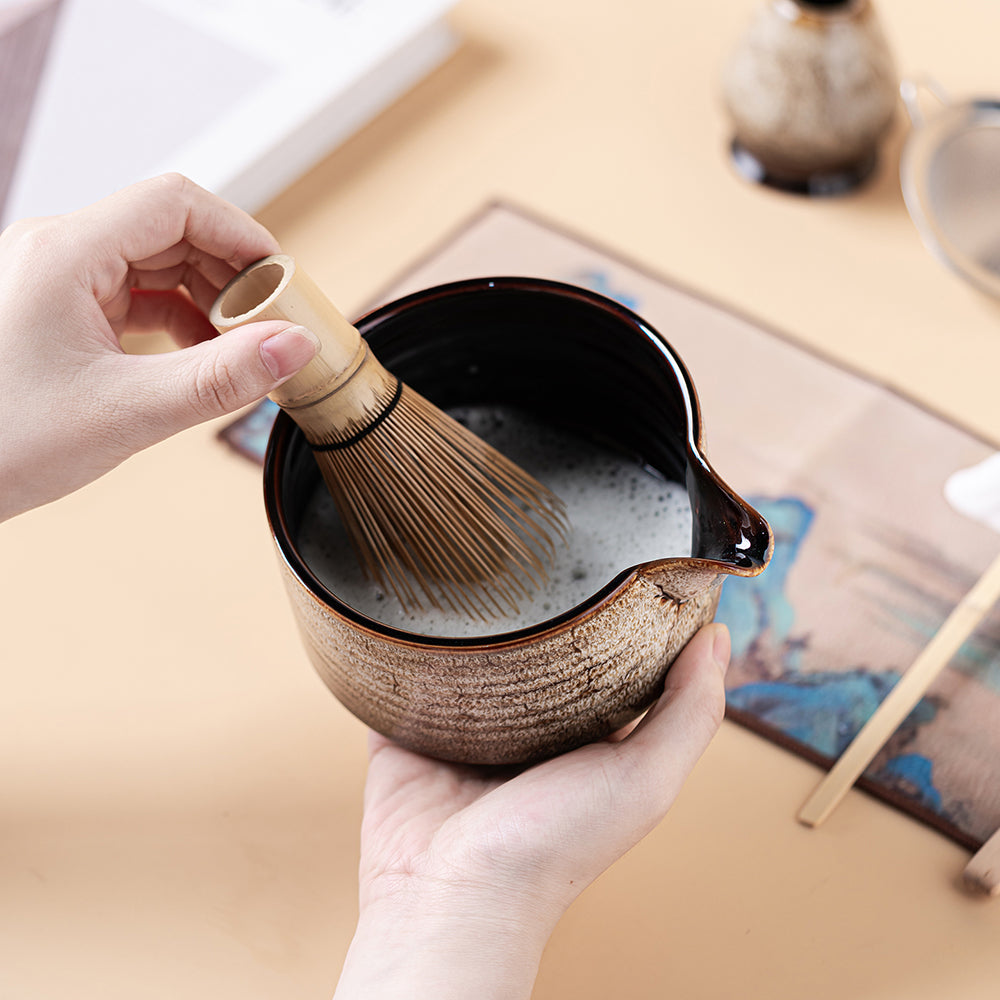 Japanese Kiln Changed Matcha Green Tea Set