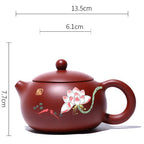宜兴红泥莲子西施壶茶具