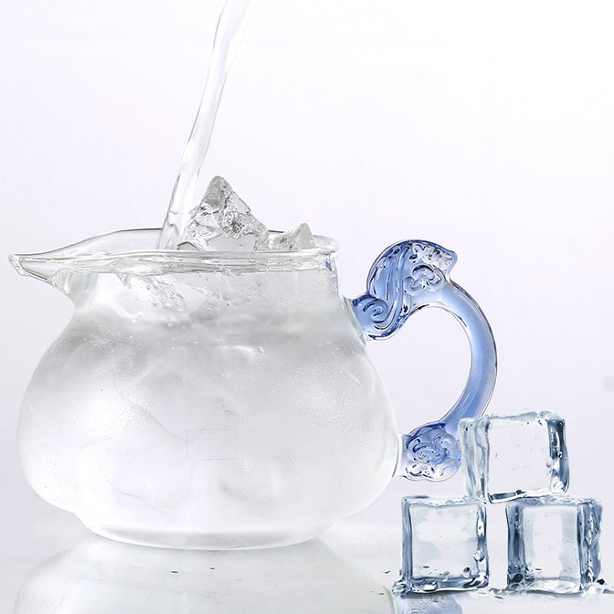 带龙柄的玻璃公道杯