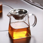 加厚带滤网玻璃公道杯