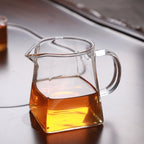 加厚带滤网玻璃公道杯
