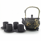 日式铸铁金龙茶具套装