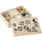 Japanese Mino-yaki Pottery Tea Cup Set of Five