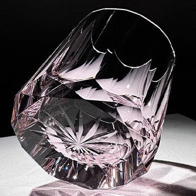 Edo Kiriko Cut Crystal Whiskey Glass Tea Cup – K9 Lead-Free Crystal, 201ml, Light Luxury