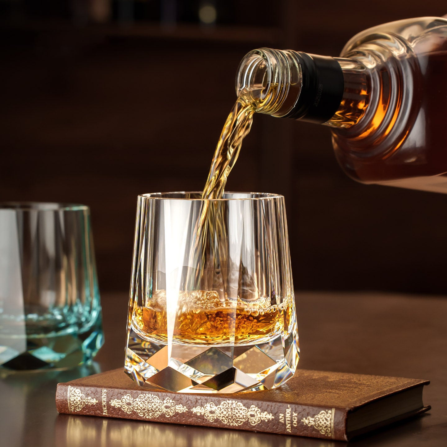 Edo Kiriko Cut Crystal Whiskey Glass Tea Cup – K9 Lead-Free Crystal, 201ml, Light Luxury