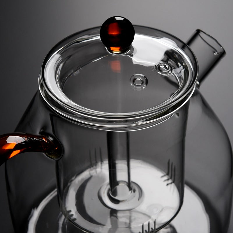 水蒸气大玻璃茶壶