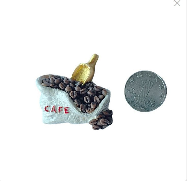 复古咖啡杯和咖啡主题树脂冰箱贴