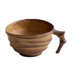 Bamboo Joint Enamel Coffee Cup – 200ml, Lightweight & Rustic Brown