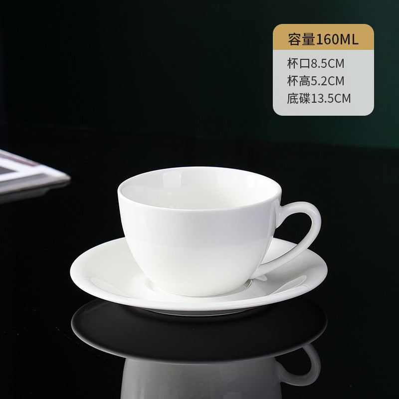 陶瓷咖啡杯碟套装 – 酒店品质，多种尺寸（80毫升-250毫升）