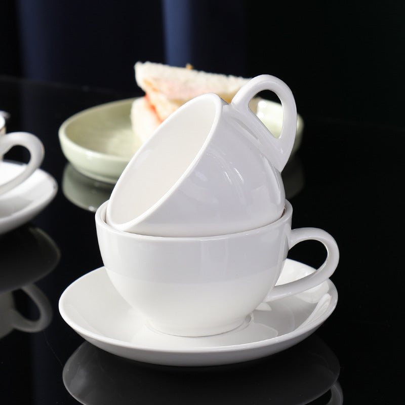 Porcelain Coffee Cup & Saucer Set – Hotel Quality, Multiple Sizes (80ml–250ml)