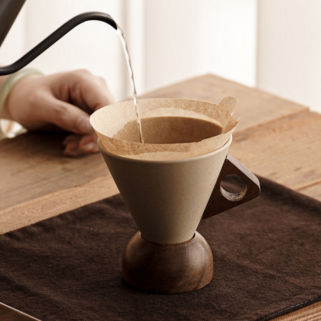Creative Coarse Clay Coffee Cup – MCM Style, 250ml, Large (Round & Flying Saucer Base)