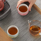 Kiln Alteration Four Color Kung Fu Tea Cup (Set of 4)