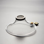 Glass Tea Strainer With Goldfish Handle