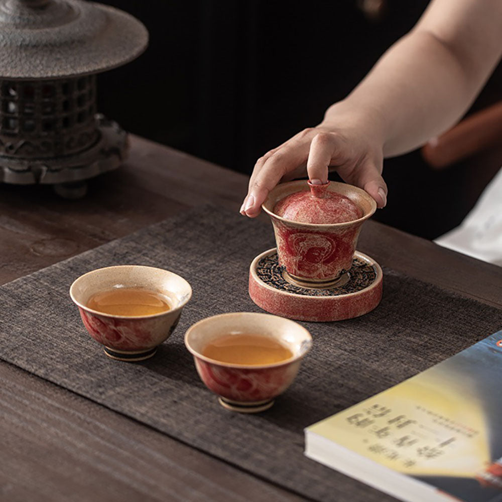 Dunhuang Scripture Dragon Girl Gaiwan