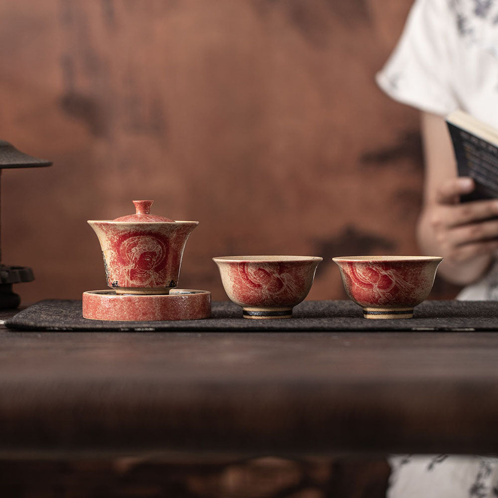 Dunhuang Scripture Dragon Girl Gaiwan
