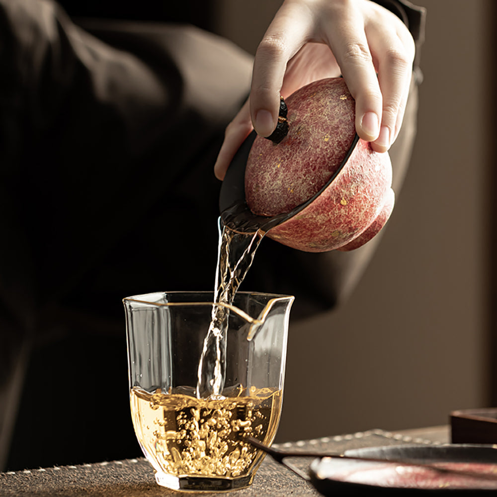 Pink Rock Ore Pottery Gaiwan