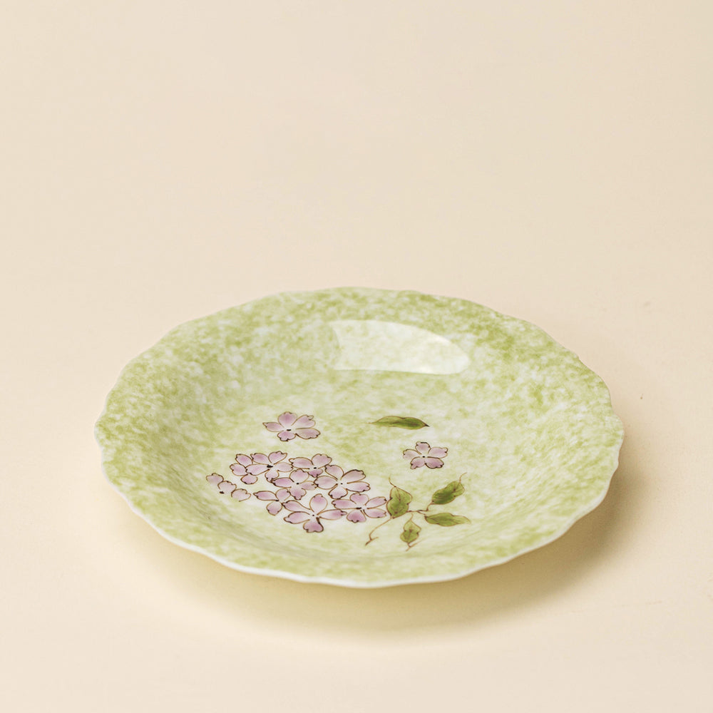 Underglaze Painting Hydrangea Porcelain Gaiwan